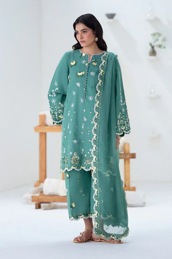 Maryum N Maria | Noore Winters 25 | 3 Piece Embroidered Khaddar TABANA - FSU5676 - Aqsa Fabrics