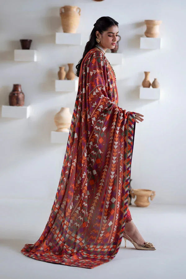 Maryum N Maria | Noore Winters 25 | 3 Piece Embroidered Khaddar BADRAI - FSU5673 - Aqsa Fabrics
