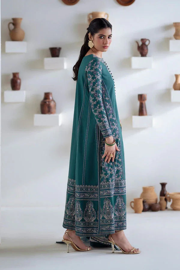 Maryum N Maria | Noore Winters 25 | 3 Piece Embroidered Khaddar SERINA - FSU5675 - Aqsa Fabrics