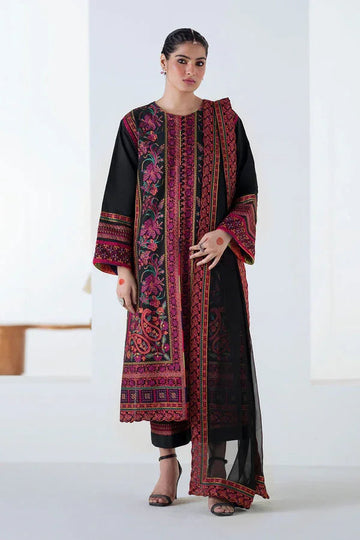 Maryum N Maria | Noore Winters 25 | 3 Piece Embroidered Khaddar PANRA - FSU5677 - Aqsa Fabrics