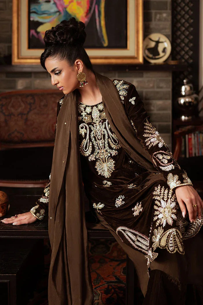 Saira Rizwan | Velvet Pret 25 | GURR-SRVP25-09 - Aqsa Fabrics