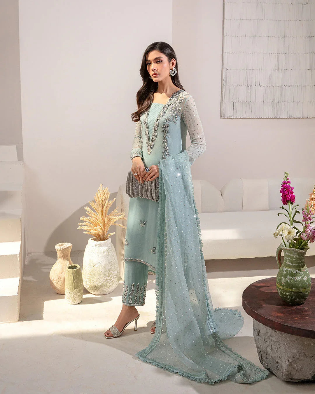 Faiza Saqlain | Lenora Luxury Pret | Arleena - Aqsa Fabrics