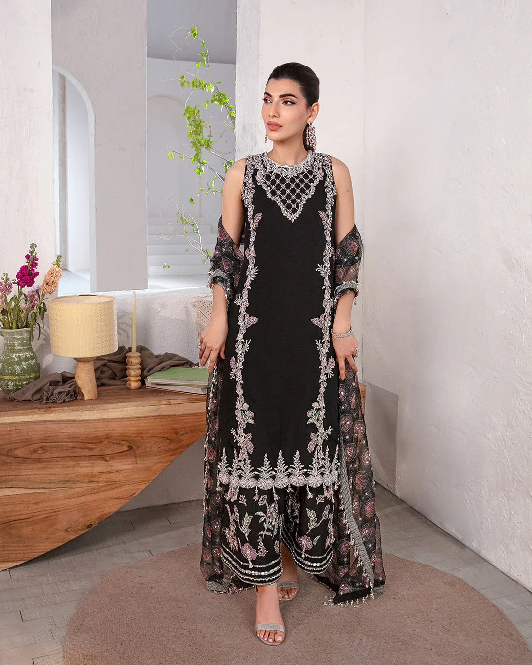 Faiza Saqlain | Lenora Luxury Pret | Cherine - Aqsa Fabrics