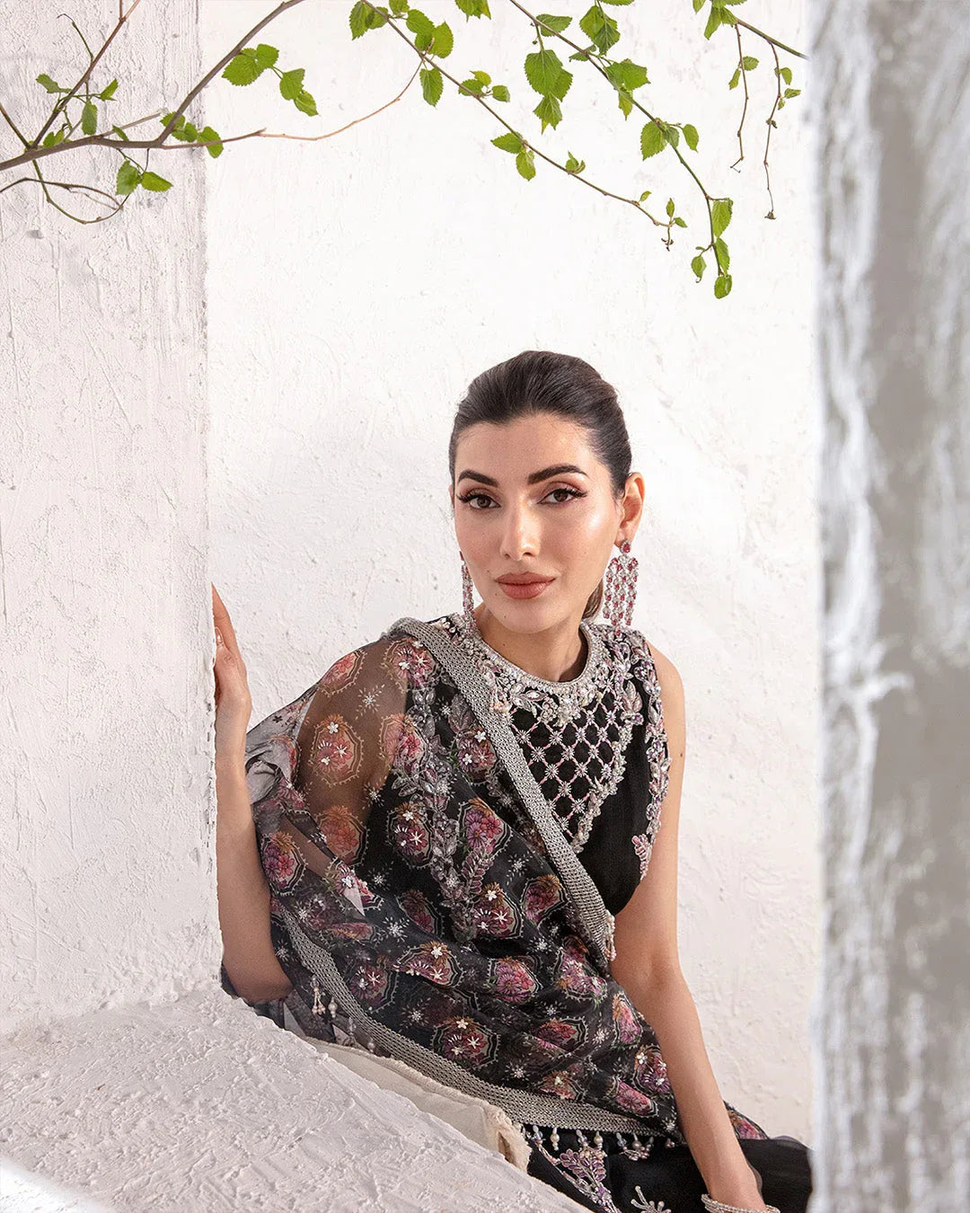 Faiza Saqlain | Lenora Luxury Pret | Cherine - Aqsa Fabrics