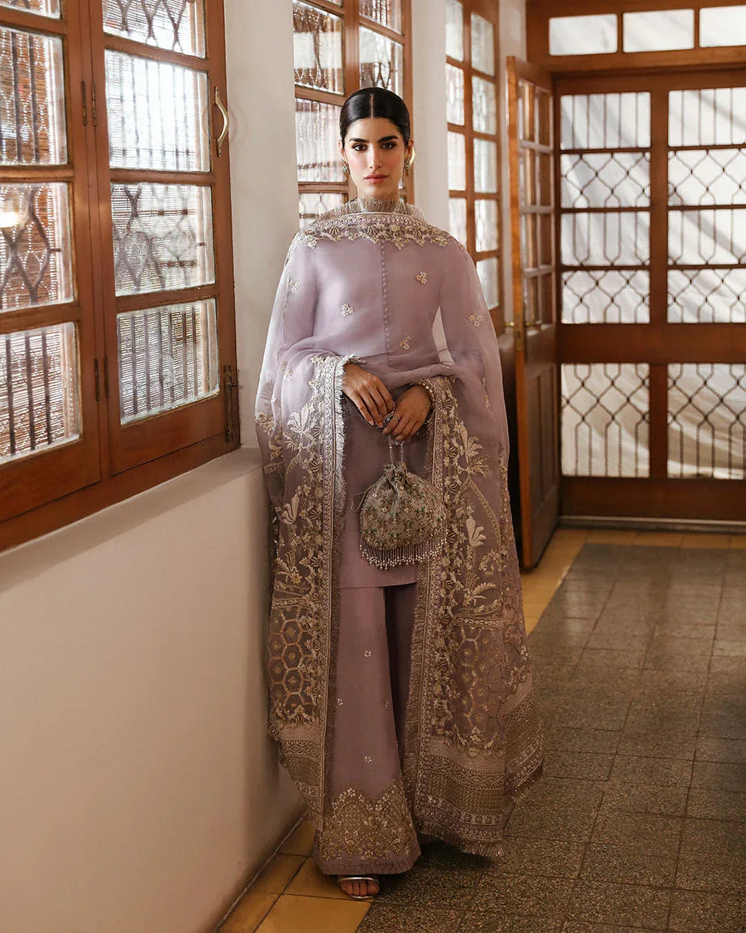 Faiza Saqlain | Mehermah Luxe Formals | Aurene - Aqsa Fabrics