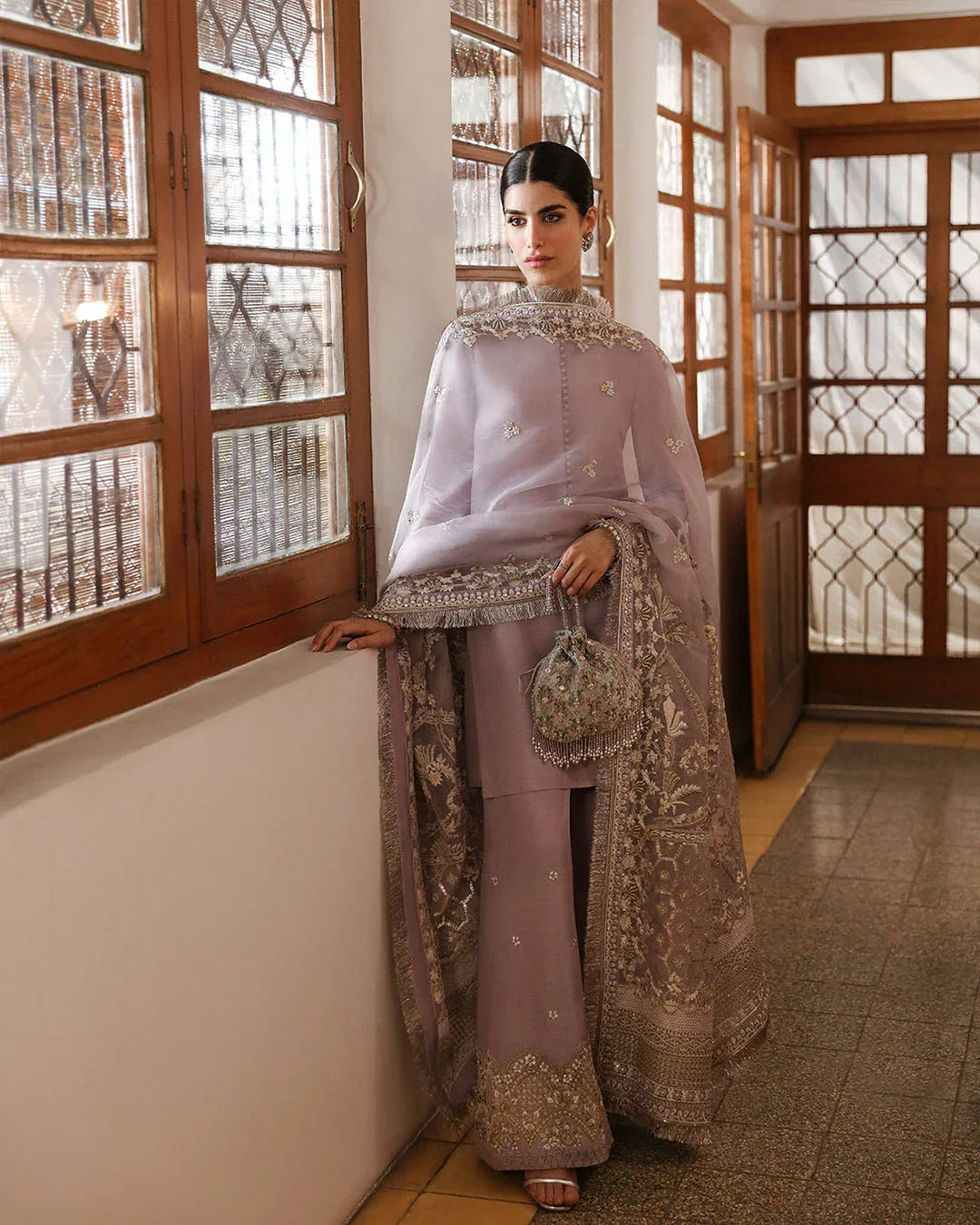 Faiza Saqlain | Mehermah Luxe Formals | Aurene - Aqsa Fabrics