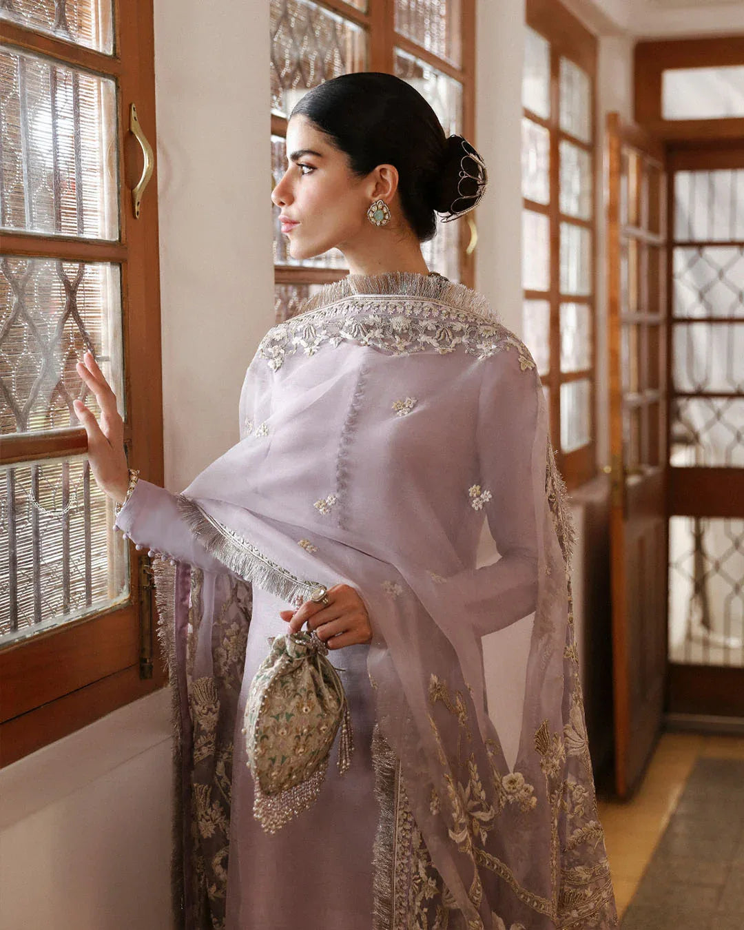 Faiza Saqlain | Mehermah Luxe Formals | Aurene - Aqsa Fabrics
