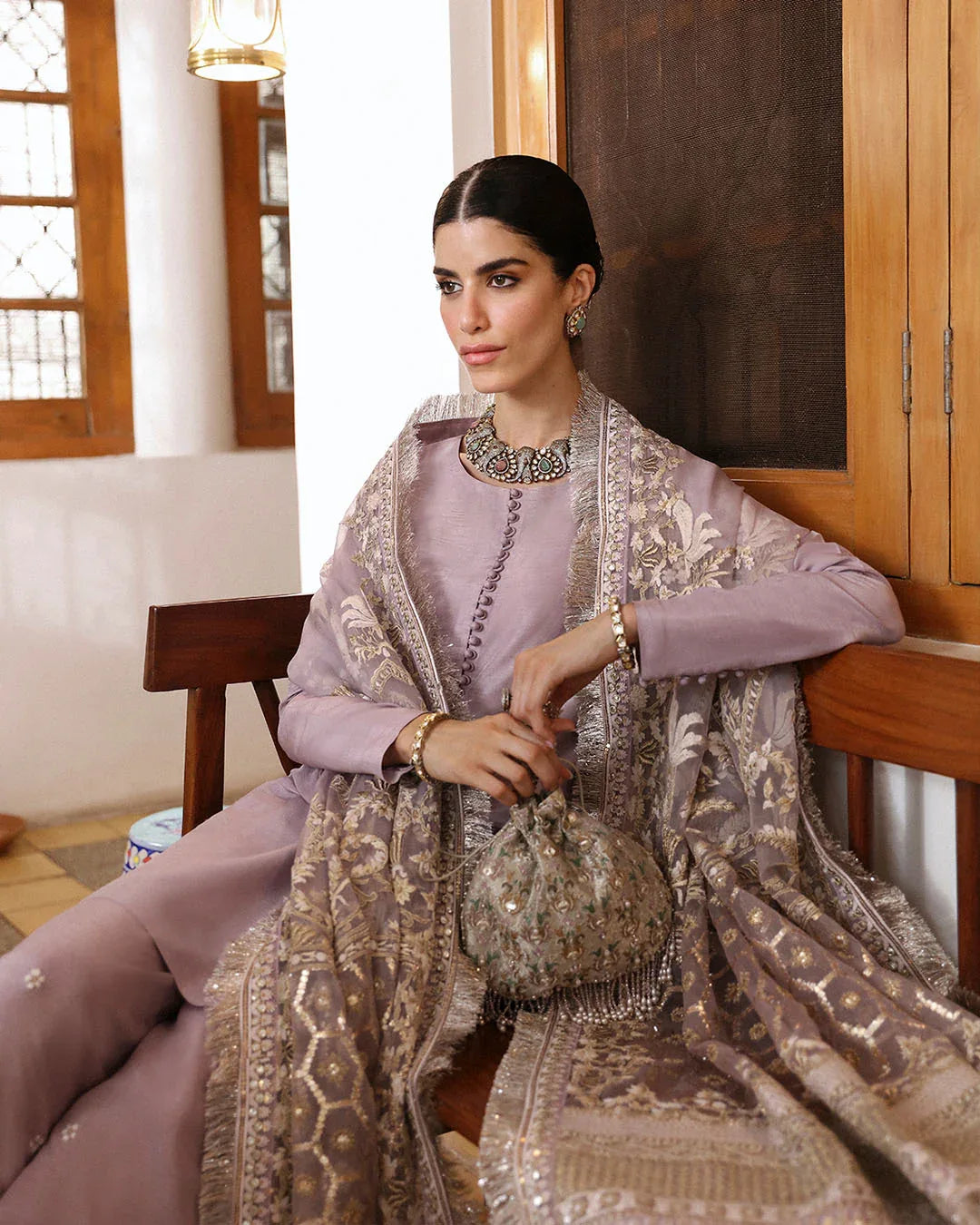 Faiza Saqlain | Mehermah Luxe Formals | Aurene - Aqsa Fabrics