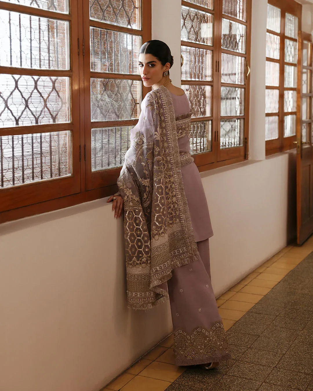 Faiza Saqlain | Mehermah Luxe Formals | Aurene - Aqsa Fabrics