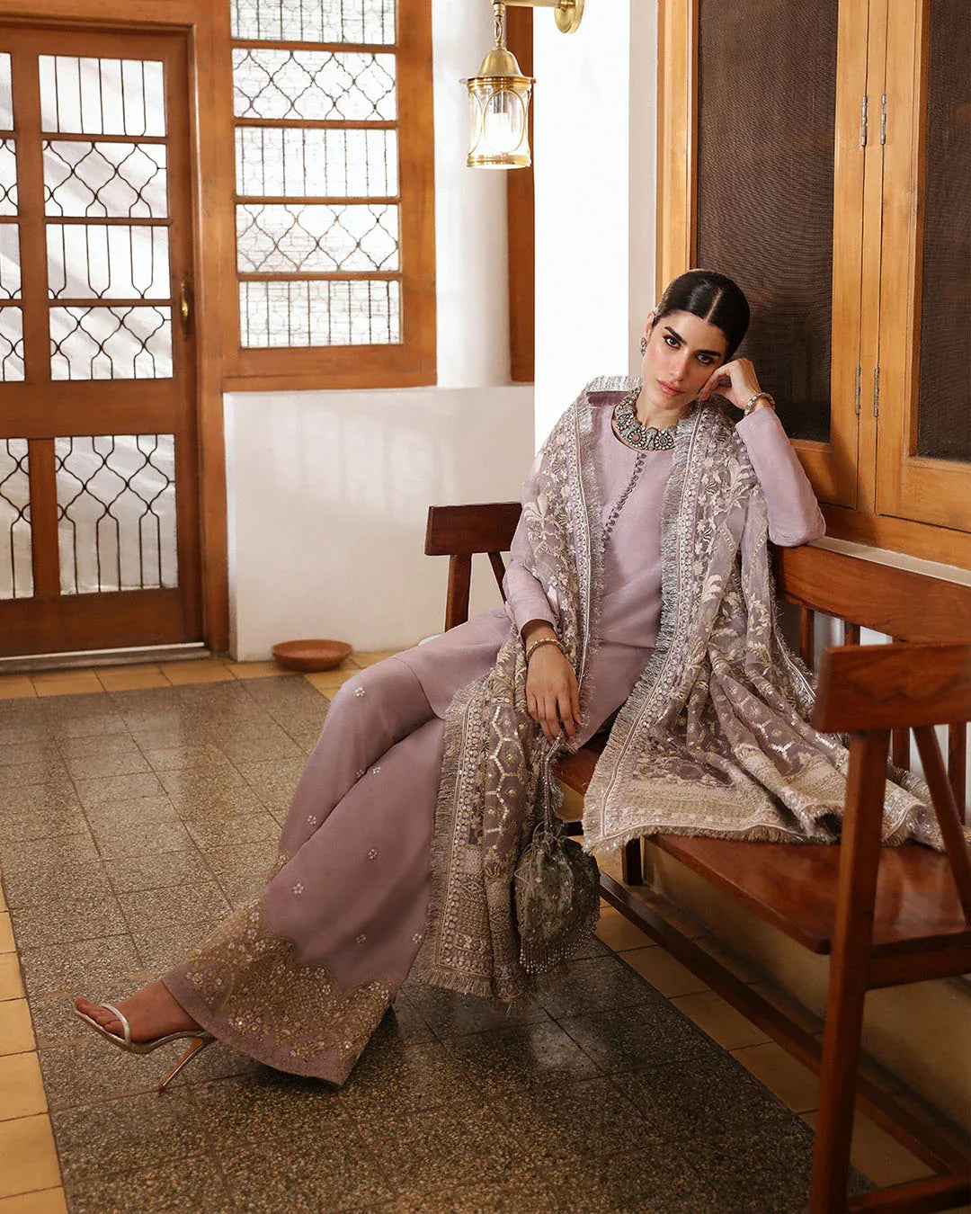 Faiza Saqlain | Mehermah Luxe Formals | Aurene - Aqsa Fabrics