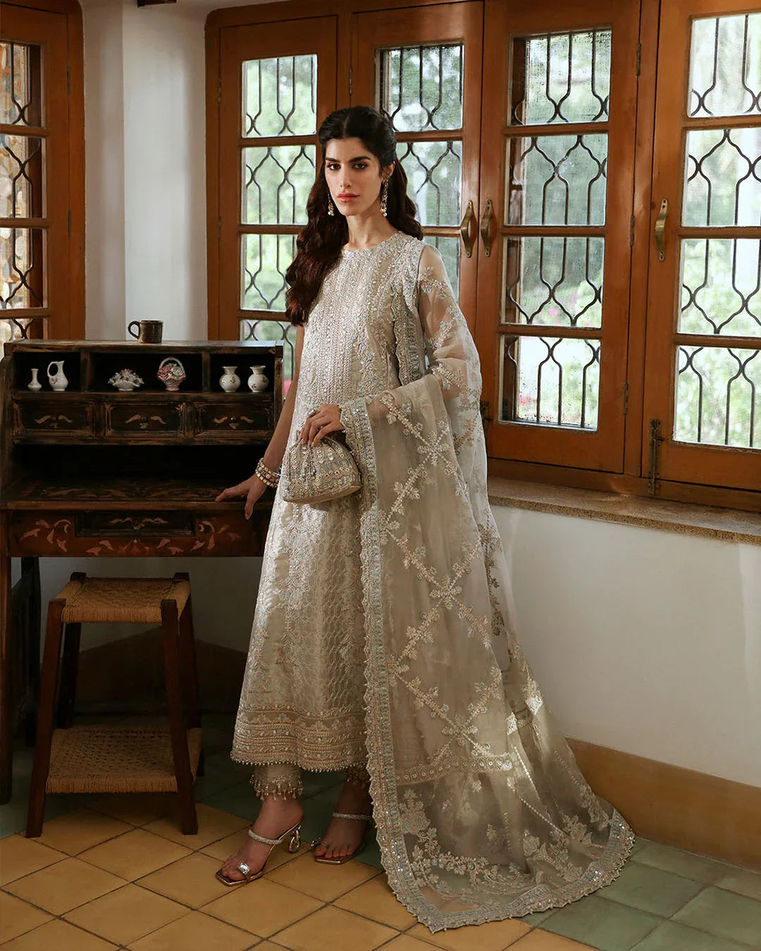 Faiza Saqlain | Mehermah Luxe Formals | Damaris - Aqsa Fabrics
