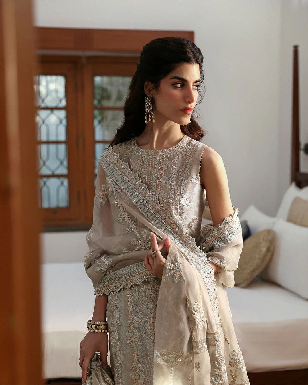 Faiza Saqlain | Mehermah Luxe Formals | Damaris - Aqsa Fabrics