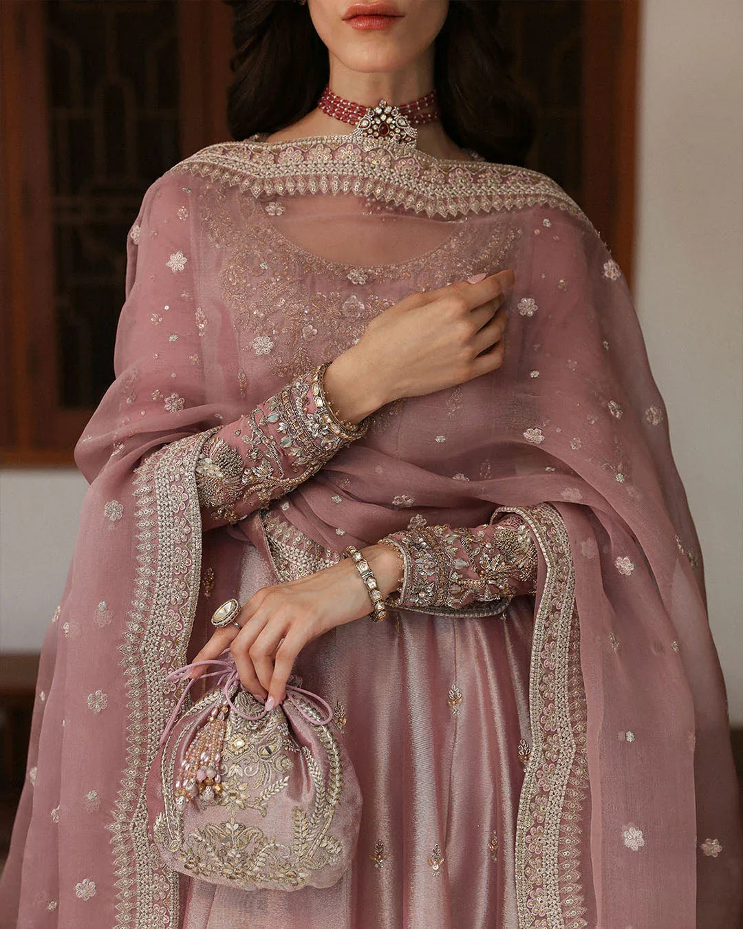 Faiza Saqlain | Mehermah Luxe Formals | Halina - Aqsa Fabrics