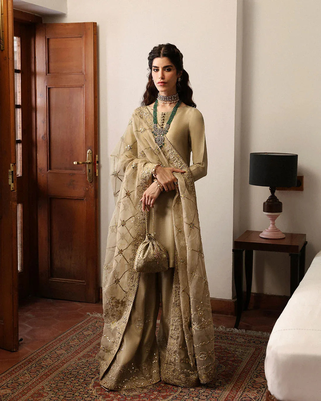 Faiza Saqlain | Mehermah Luxe Formals | Nainsi - Aqsa Fabrics