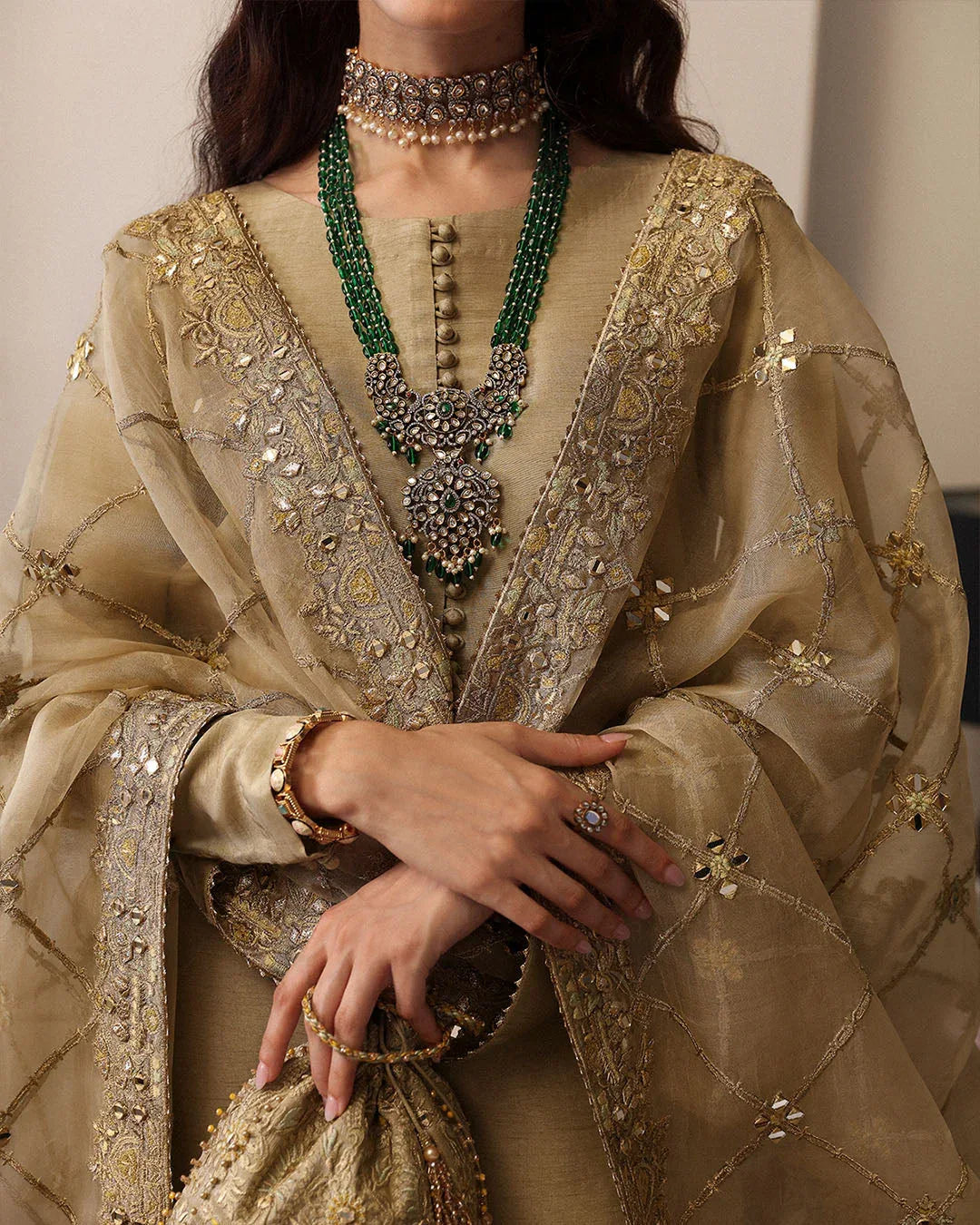 Faiza Saqlain | Mehermah Luxe Formals | Nainsi - Aqsa Fabrics