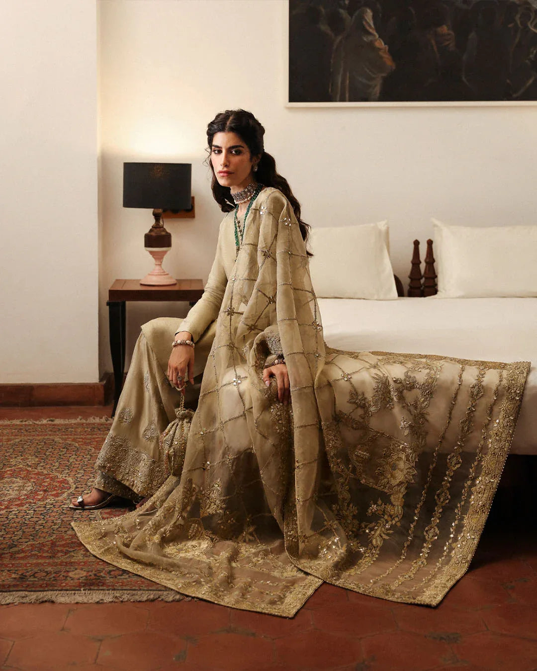 Faiza Saqlain | Mehermah Luxe Formals | Nainsi - Aqsa Fabrics