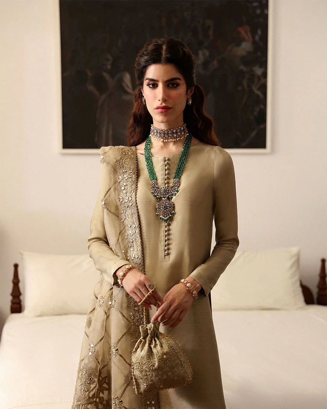 Faiza Saqlain | Mehermah Luxe Formals | Nainsi - Aqsa Fabrics