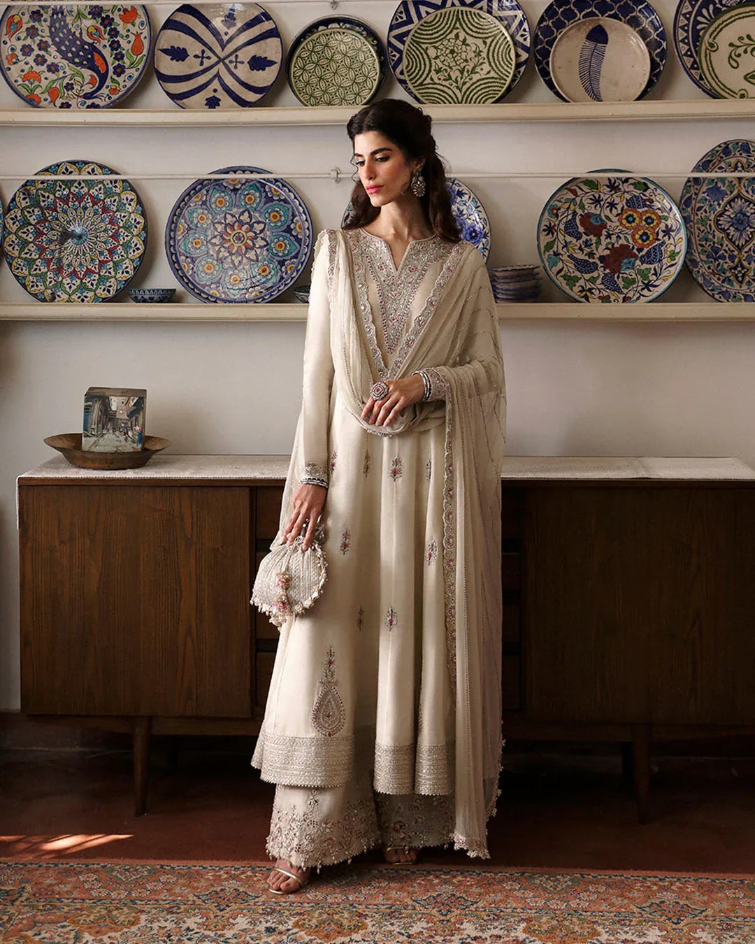 Faiza Saqlain | Mehermah Luxe Formals | Sabina - Aqsa Fabrics