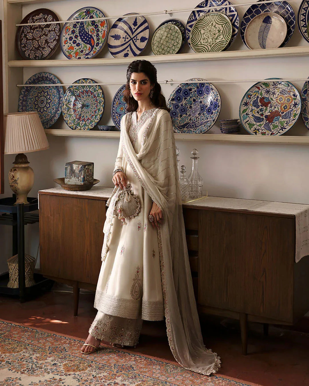 Faiza Saqlain | Mehermah Luxe Formals | Sabina - Aqsa Fabrics