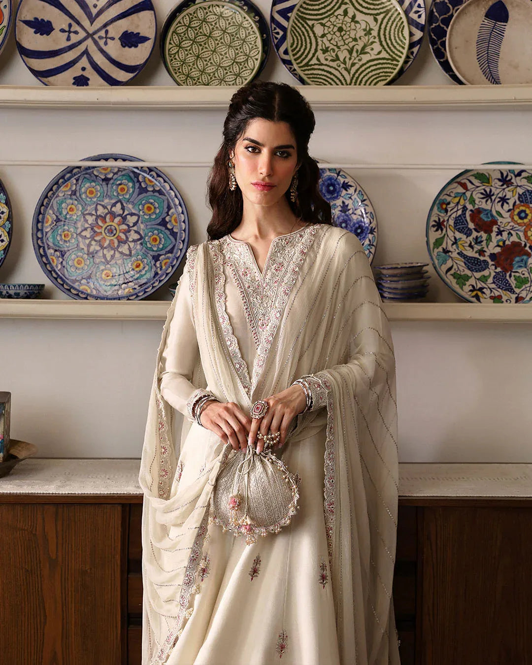 Faiza Saqlain | Mehermah Luxe Formals | Sabina - Aqsa Fabrics