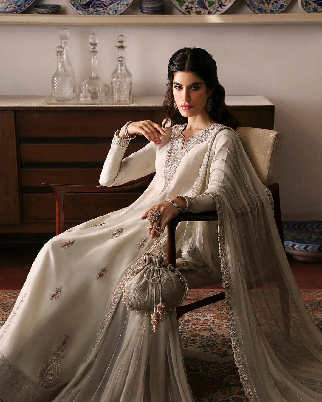Faiza Saqlain | Mehermah Luxe Formals | Sabina - Aqsa Fabrics