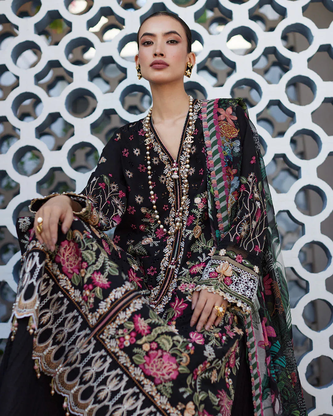 Faiza Saqlain | Merle - Lawn'24 - Aqsa Fabrics