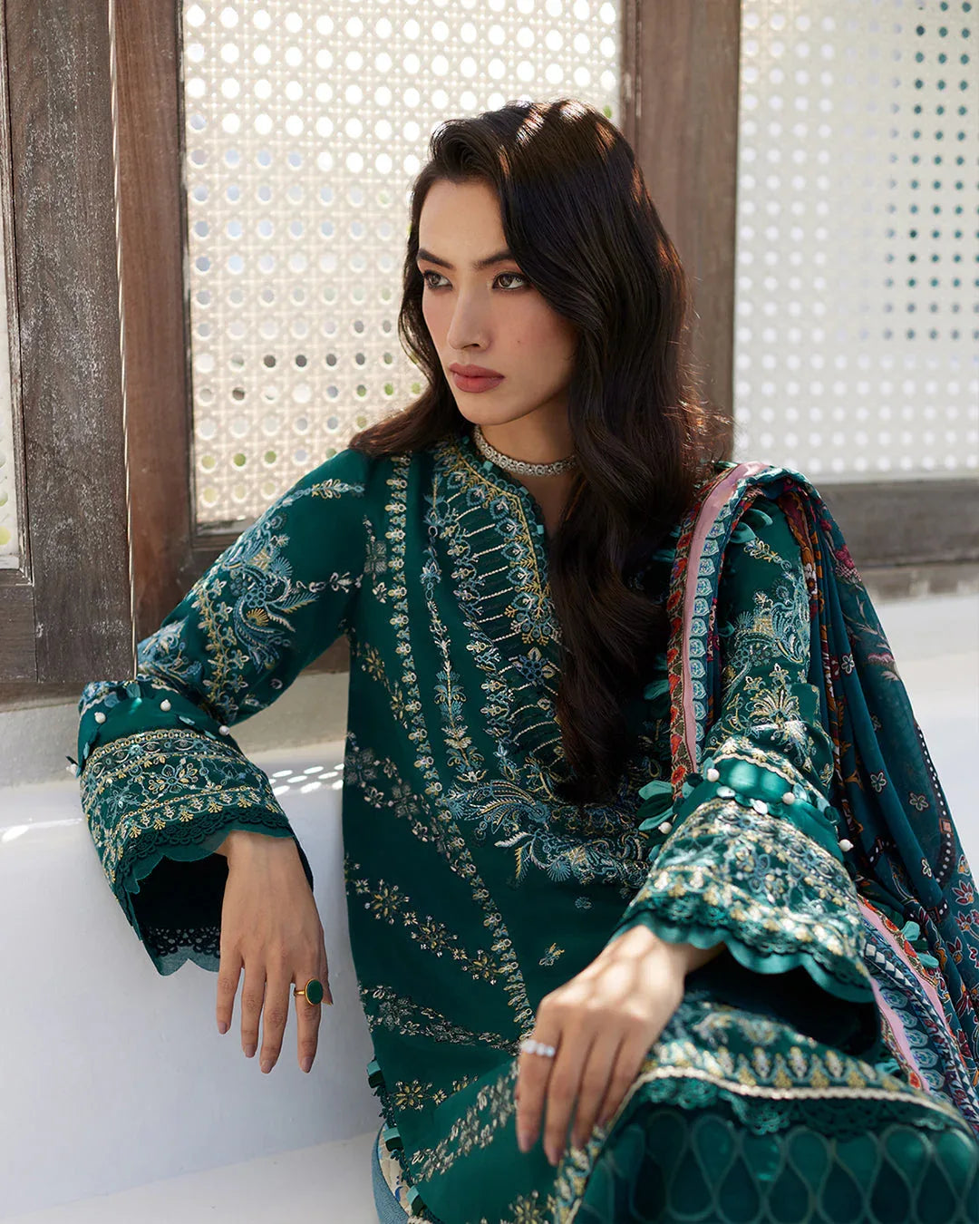 Faiza Saqlain | Milena - Lawn'24 - Aqsa Fabrics