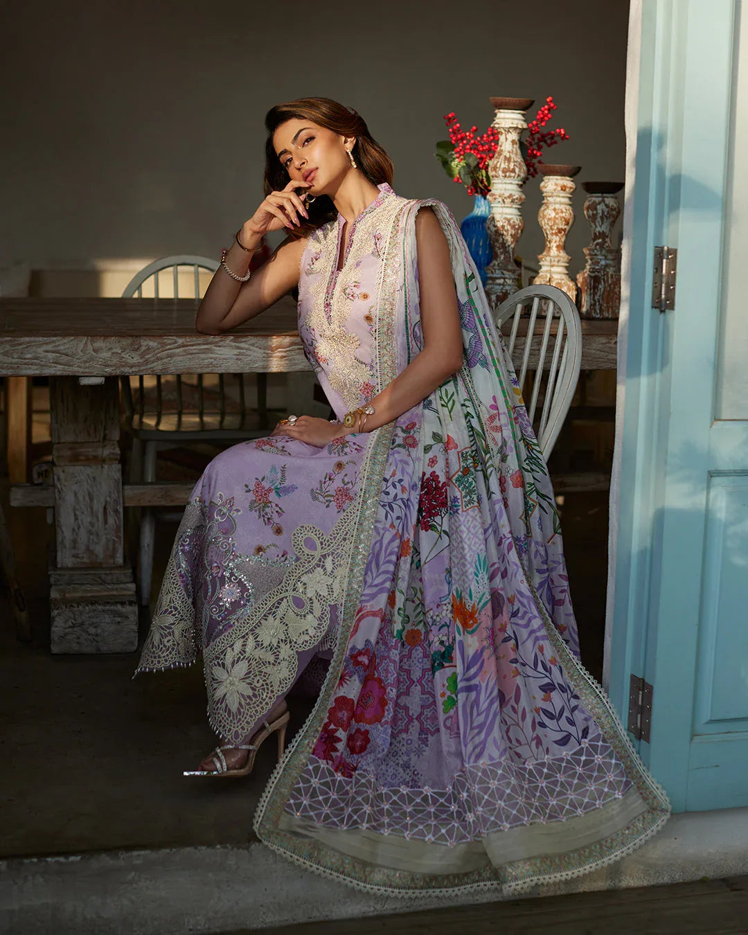 Faiza Saqlain | Nazeli - Lawn'24 - Aqsa Fabrics