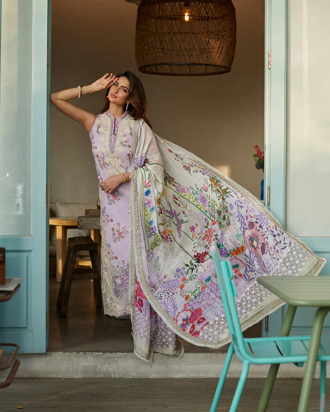 Faiza Saqlain | Nazeli - Lawn'24 - Aqsa Fabrics