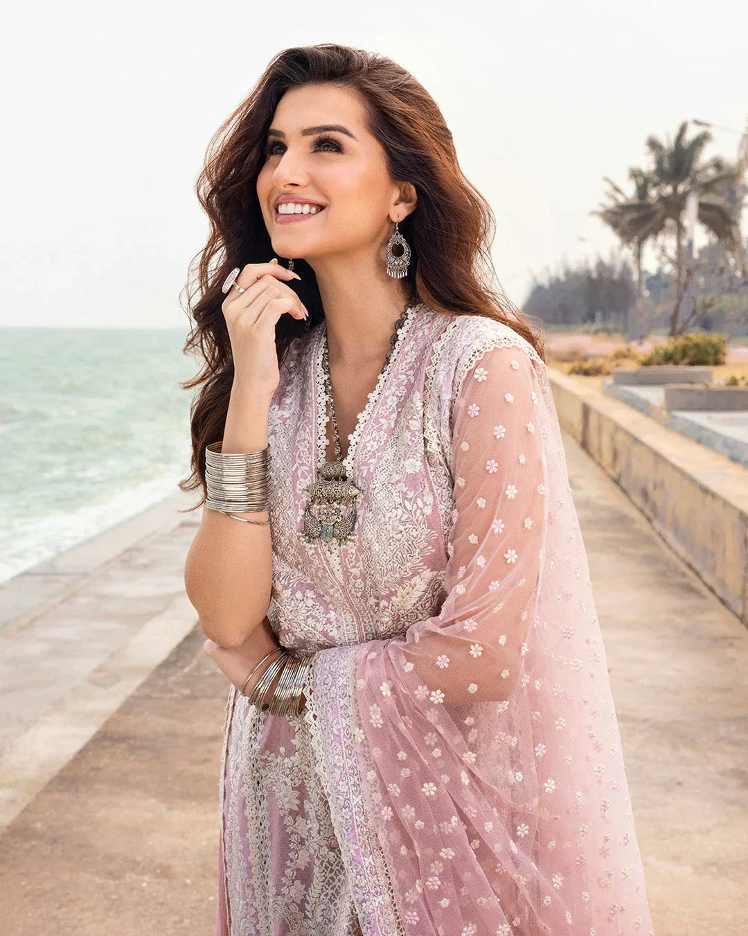 Faiza Saqlain | Zinnia Lawn 25 | Amaryllis - Aqsa Fabrics