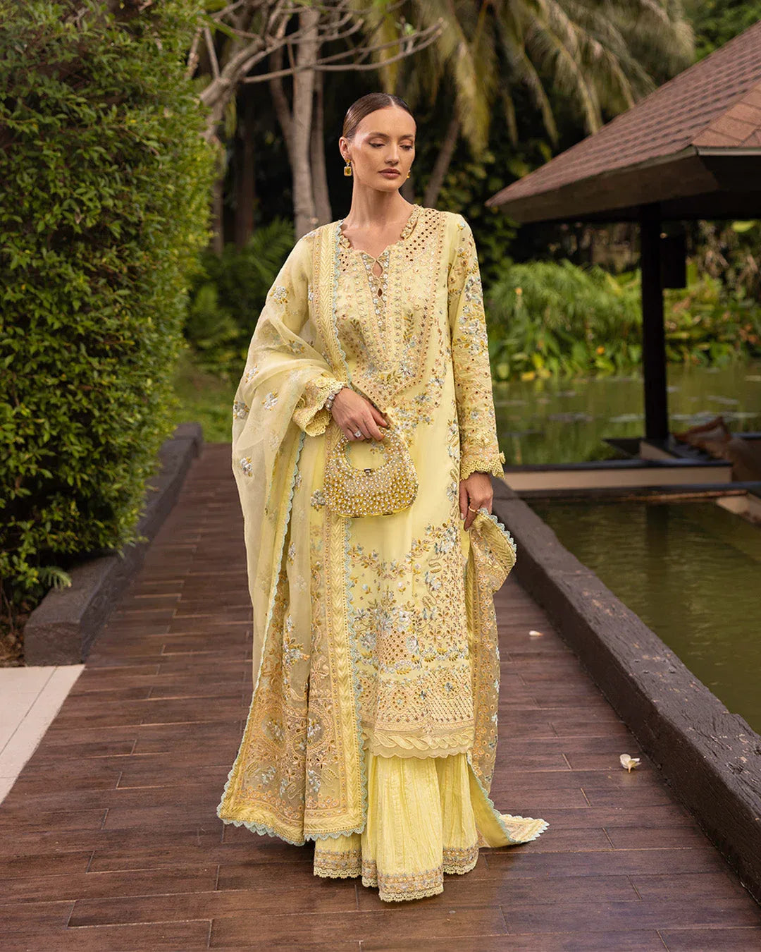 Faiza Saqlain | Zinnia Lawn 25 | Azalea - Aqsa Fabrics