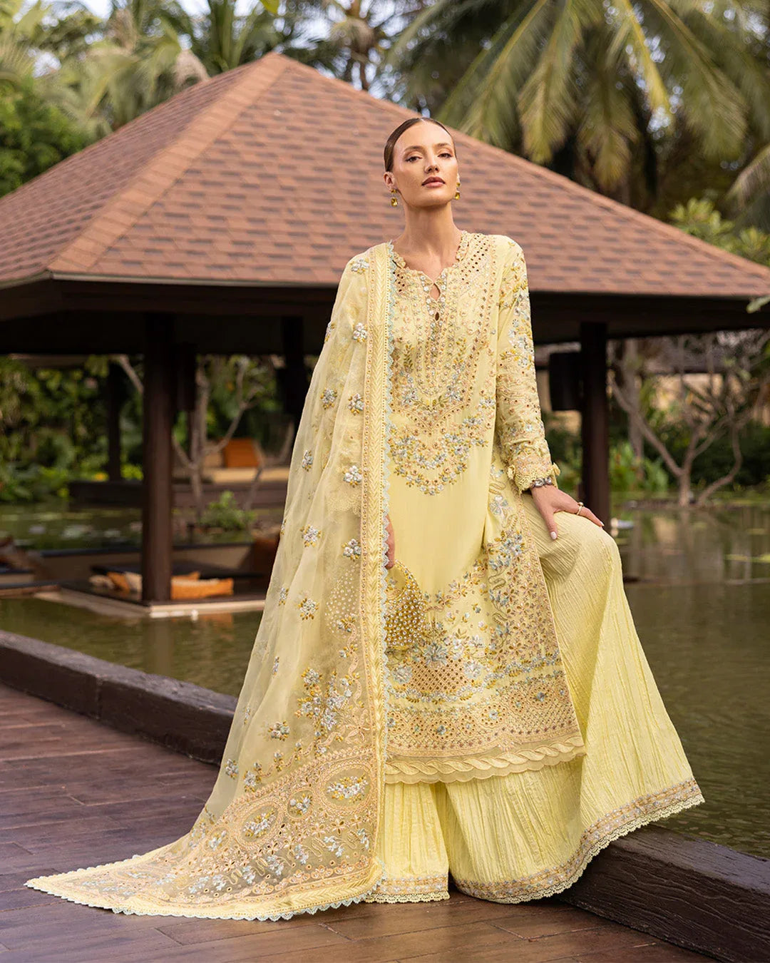 Faiza Saqlain | Zinnia Lawn 25 | Azalea - Aqsa Fabrics