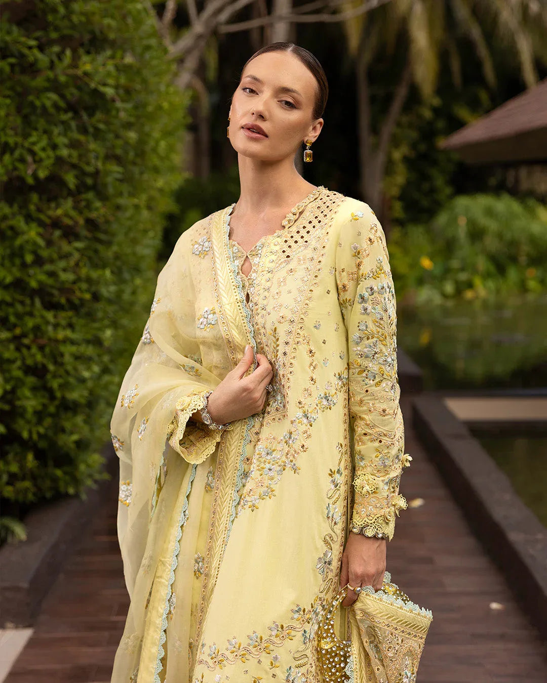 Faiza Saqlain | Zinnia Lawn 25 | Azalea - Aqsa Fabrics