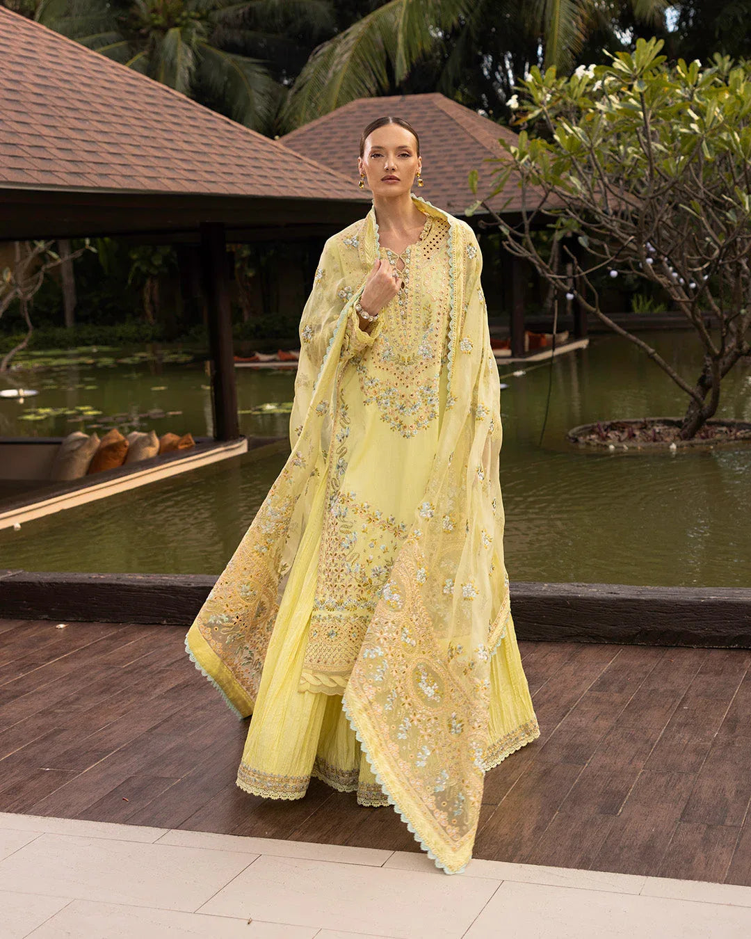 Faiza Saqlain | Zinnia Lawn 25 | Azalea - Aqsa Fabrics