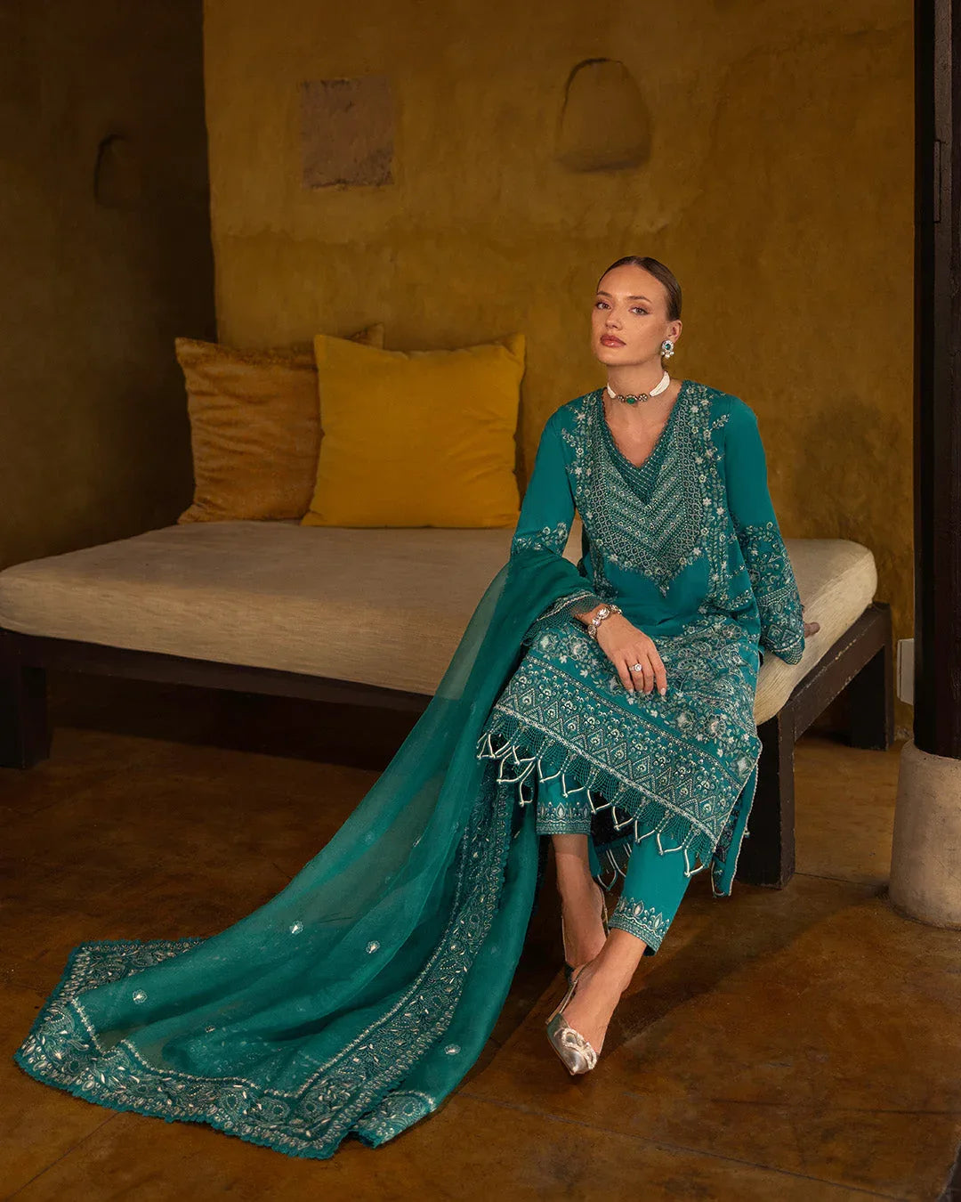 Faiza Saqlain | Zinnia Lawn 25 | Calla - Aqsa Fabrics