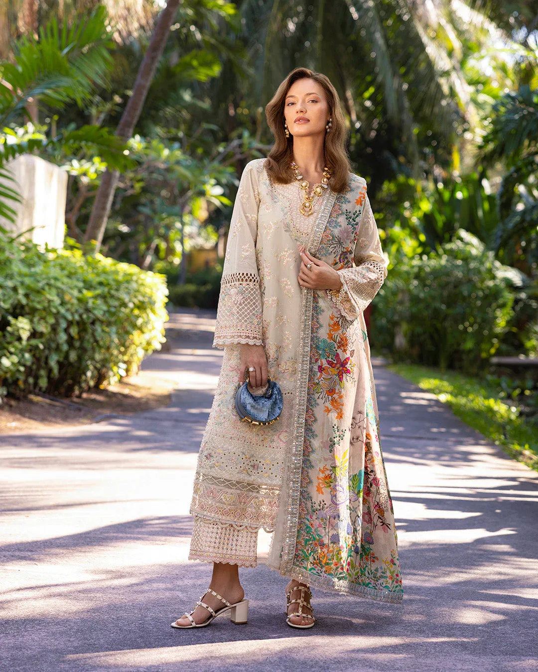 Faiza Saqlain | Zinnia Lawn 25 | Delilah - Aqsa Fabrics