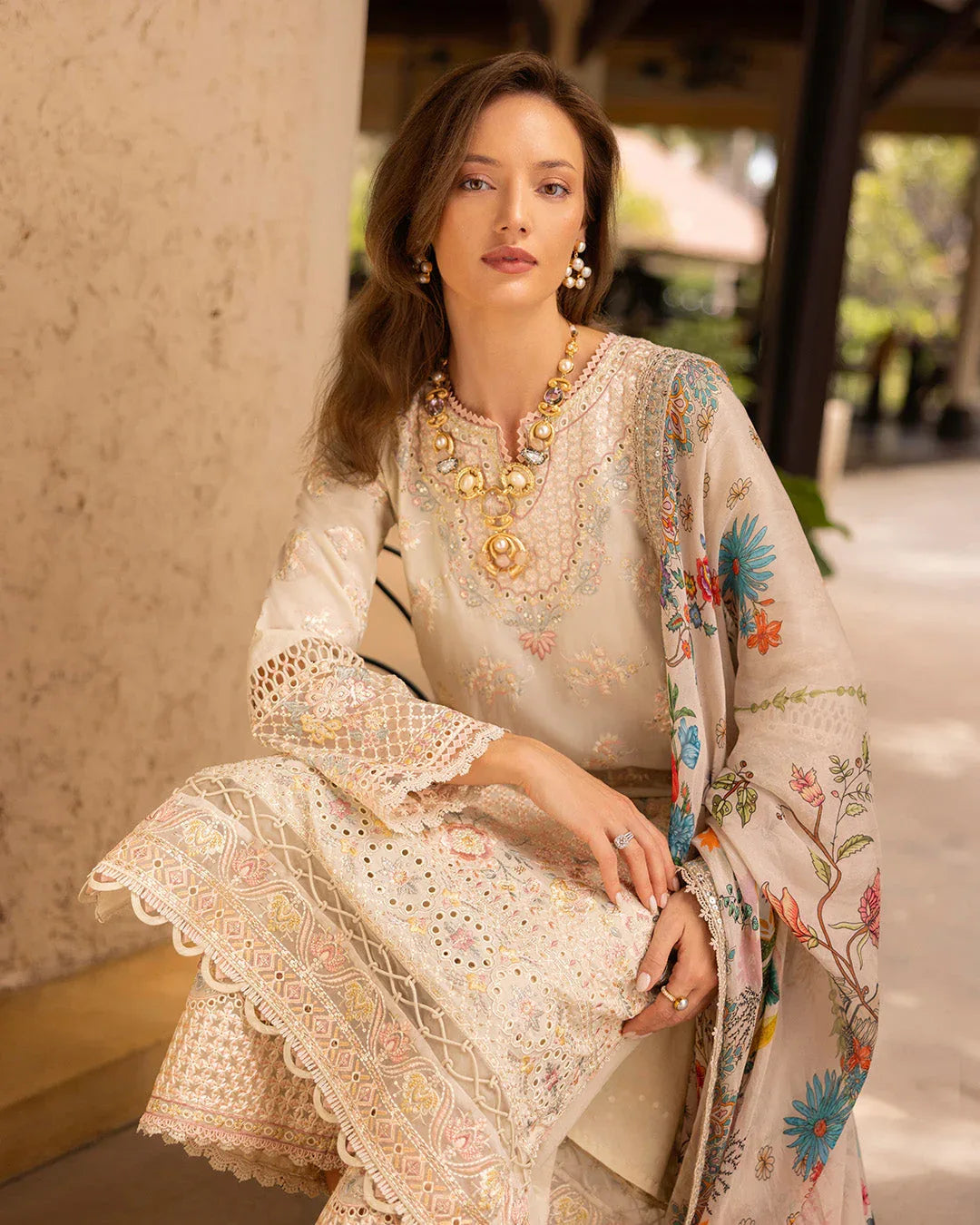 Faiza Saqlain | Zinnia Lawn 25 | Delilah - Aqsa Fabrics