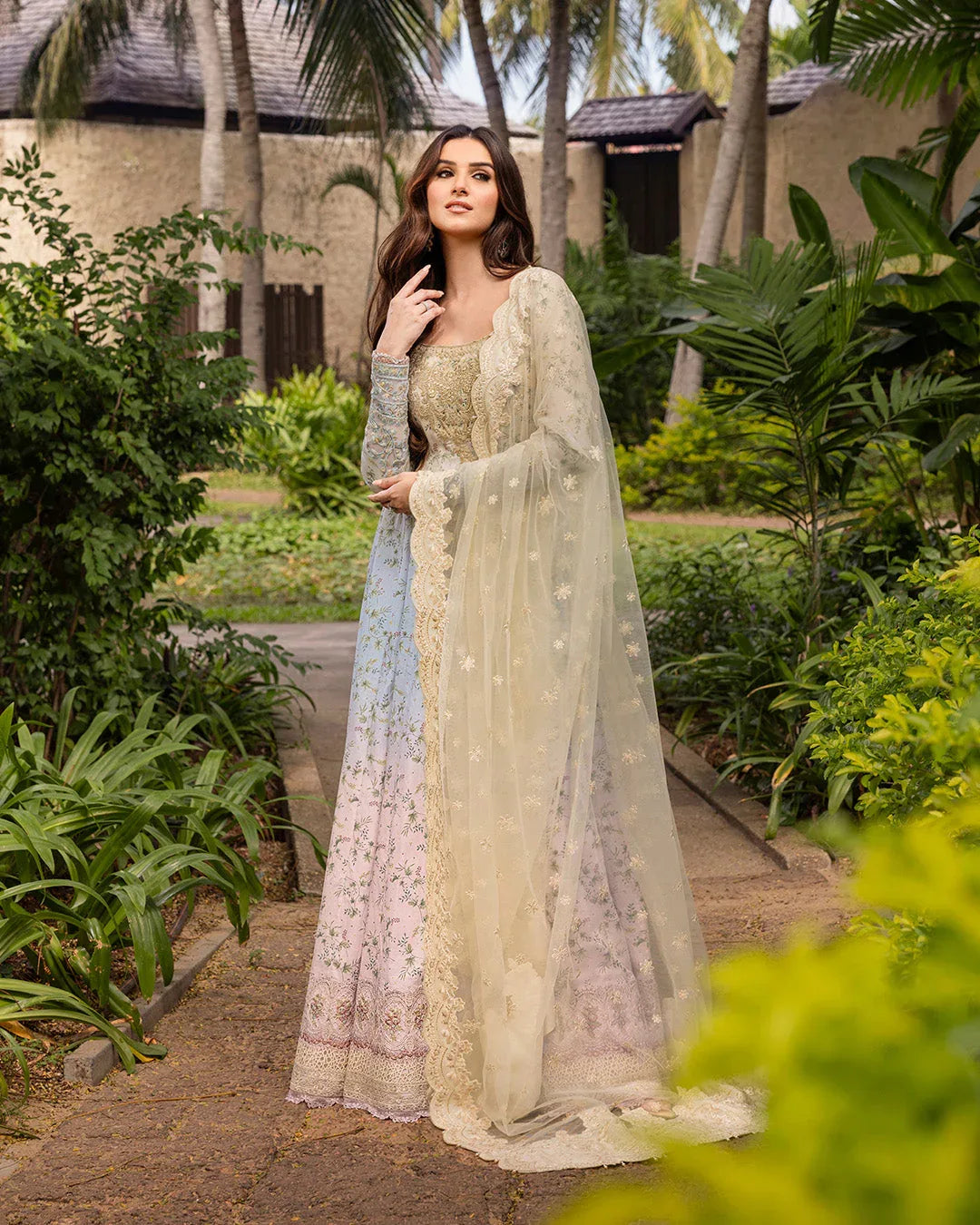 Faiza Saqlain | Zinnia Lawn 25 | Freesia - Aqsa Fabrics