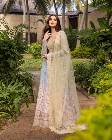 Faiza Saqlain | Zinnia Lawn 25 | Freesia - Aqsa Fabrics