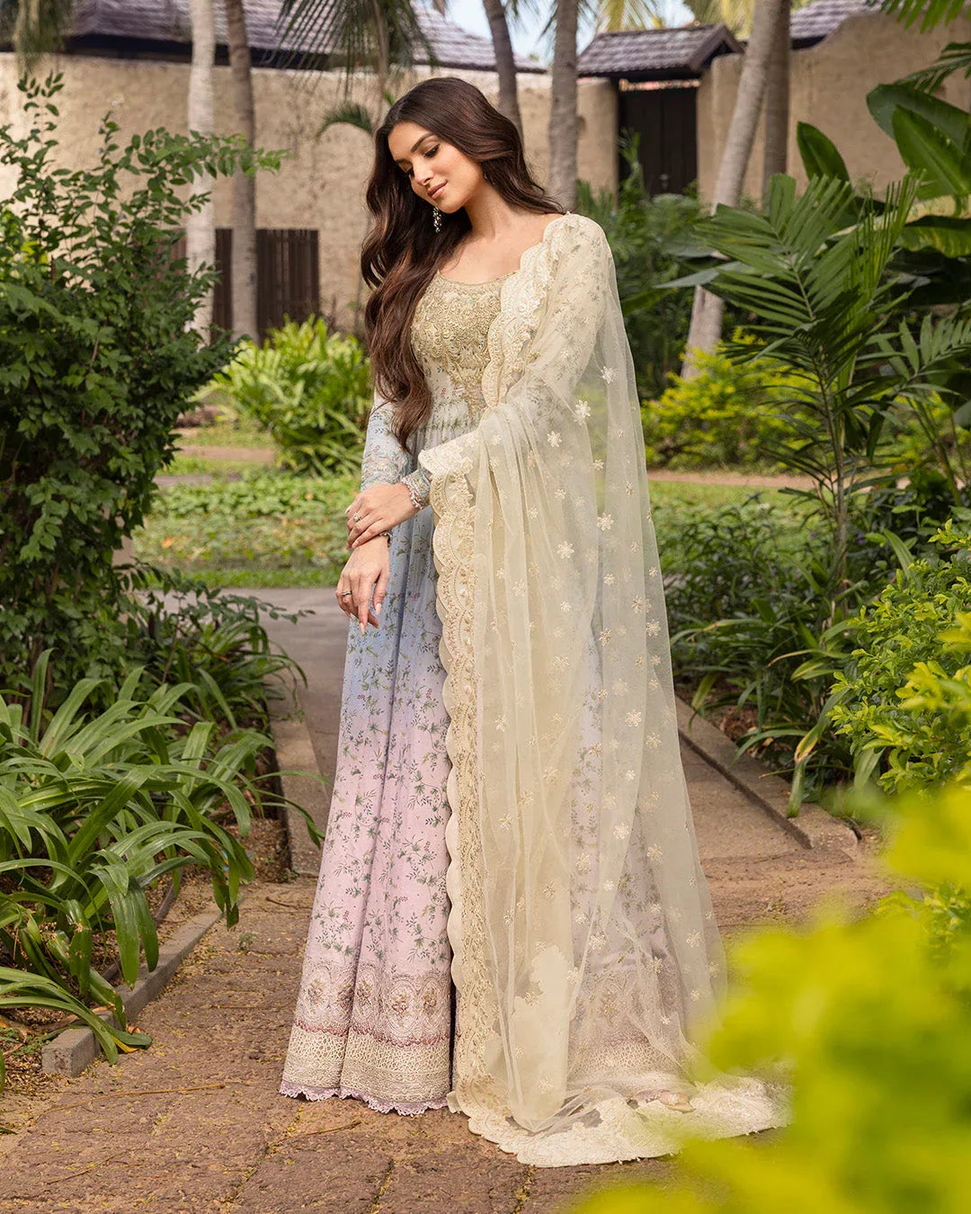 Faiza Saqlain | Zinnia Lawn 25 | Freesia - Aqsa Fabrics