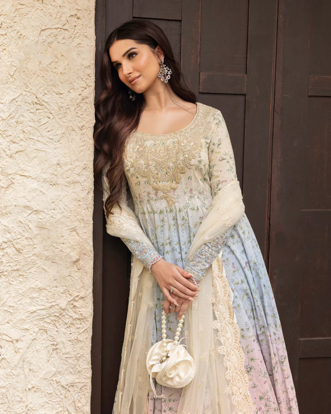 Faiza Saqlain | Zinnia Lawn 25 | Freesia - Aqsa Fabrics