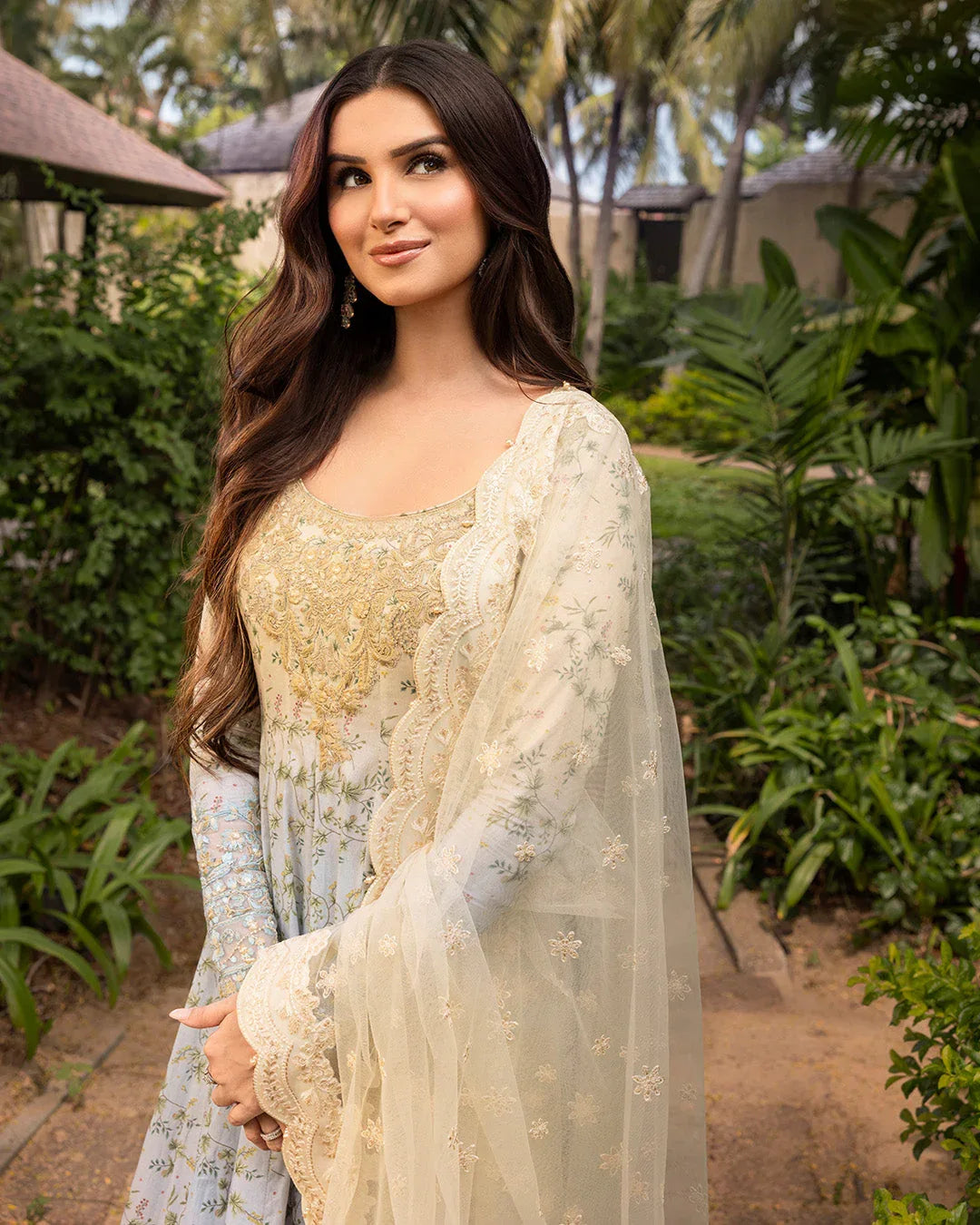 Faiza Saqlain | Zinnia Lawn 25 | Freesia - Aqsa Fabrics