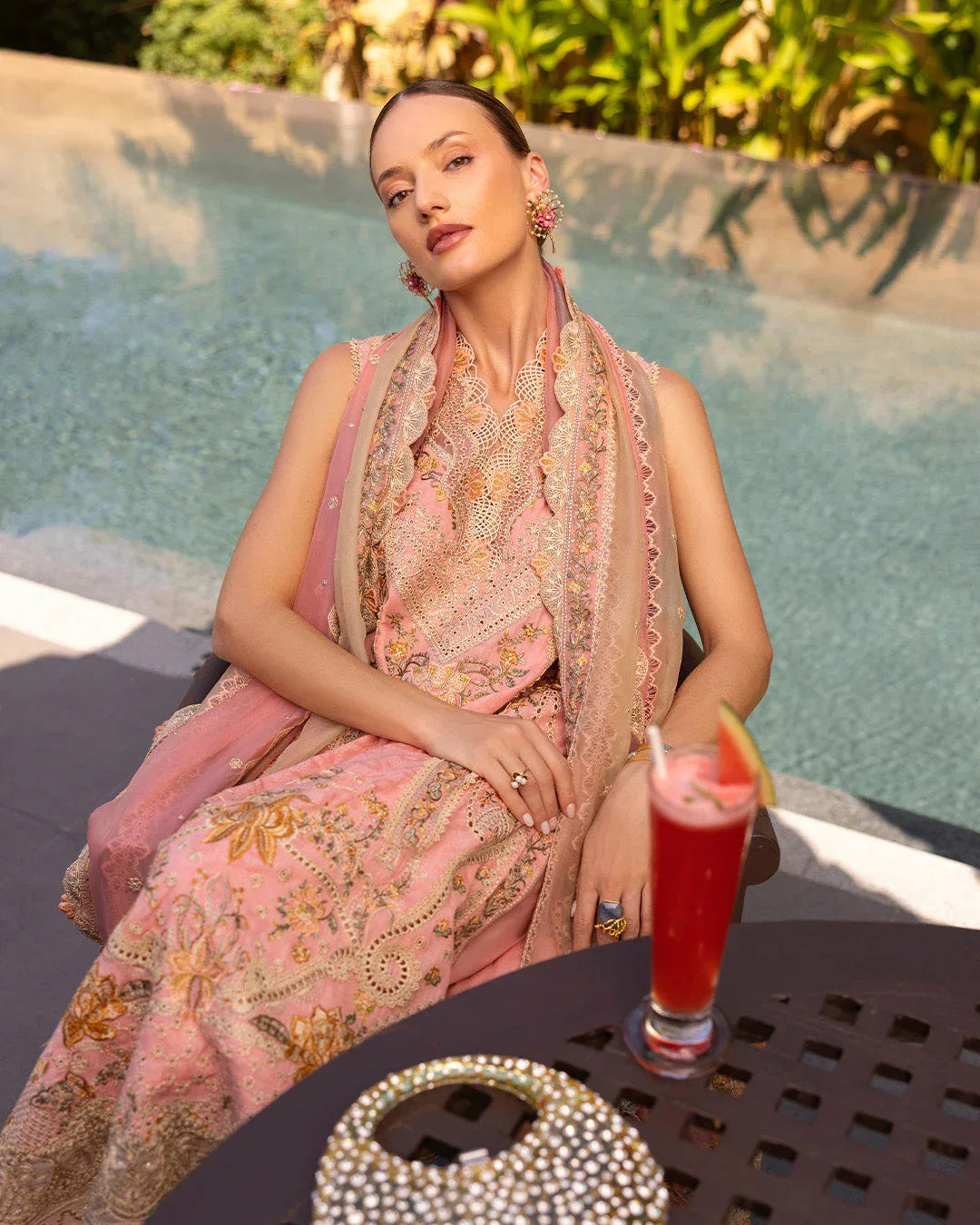 Faiza Saqlain | Zinnia Lawn 25 | Peony - Aqsa Fabrics