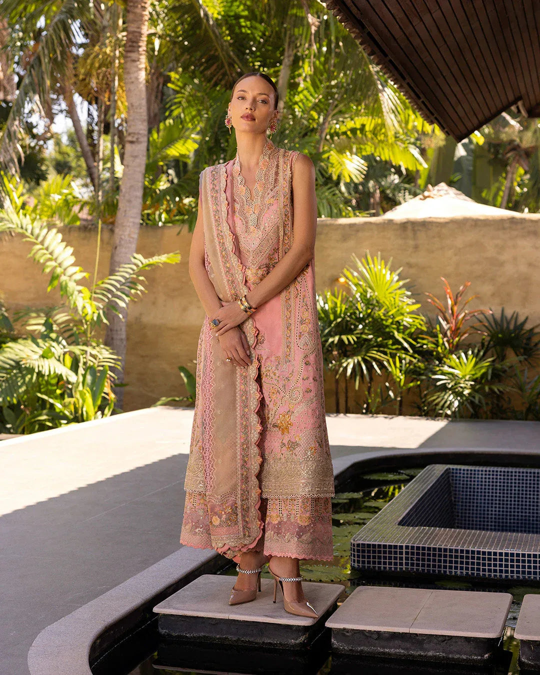 Faiza Saqlain | Zinnia Lawn 25 | Peony - Aqsa Fabrics