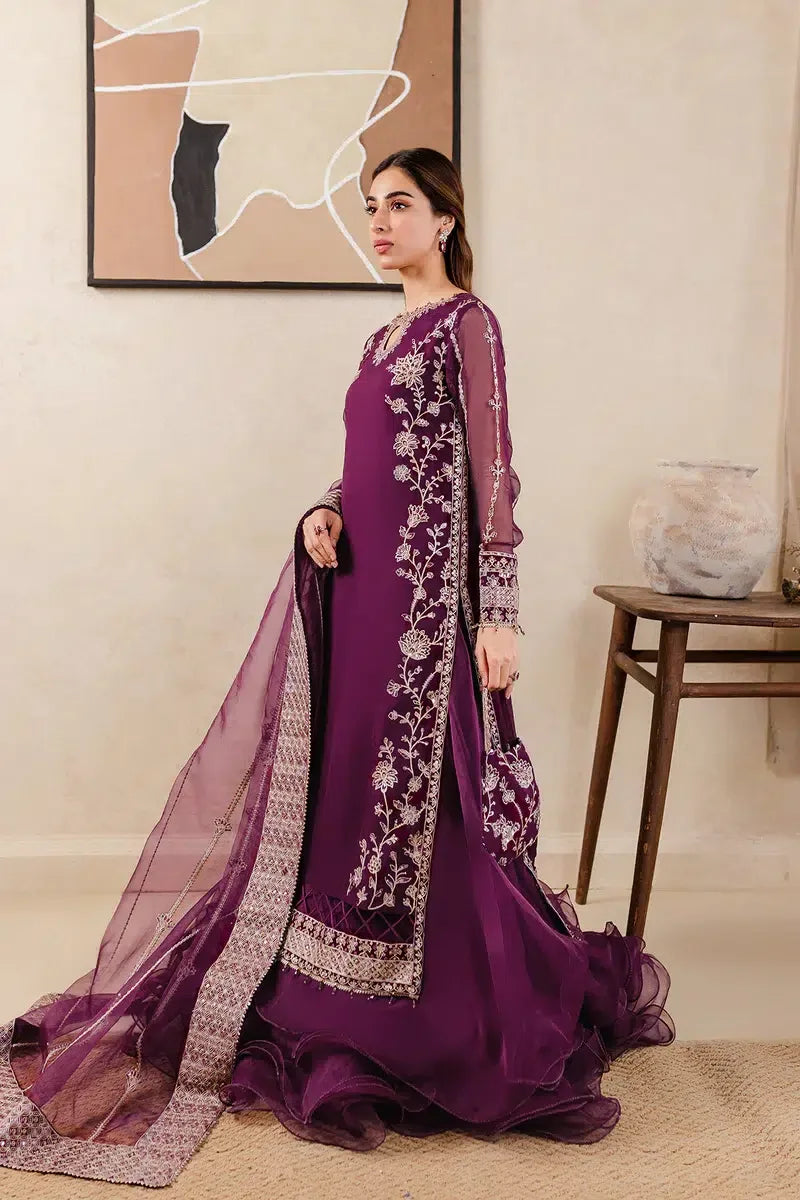 Farasha | Ritzier Festive Formals | Plum Affair - Aqsa Fabrics
