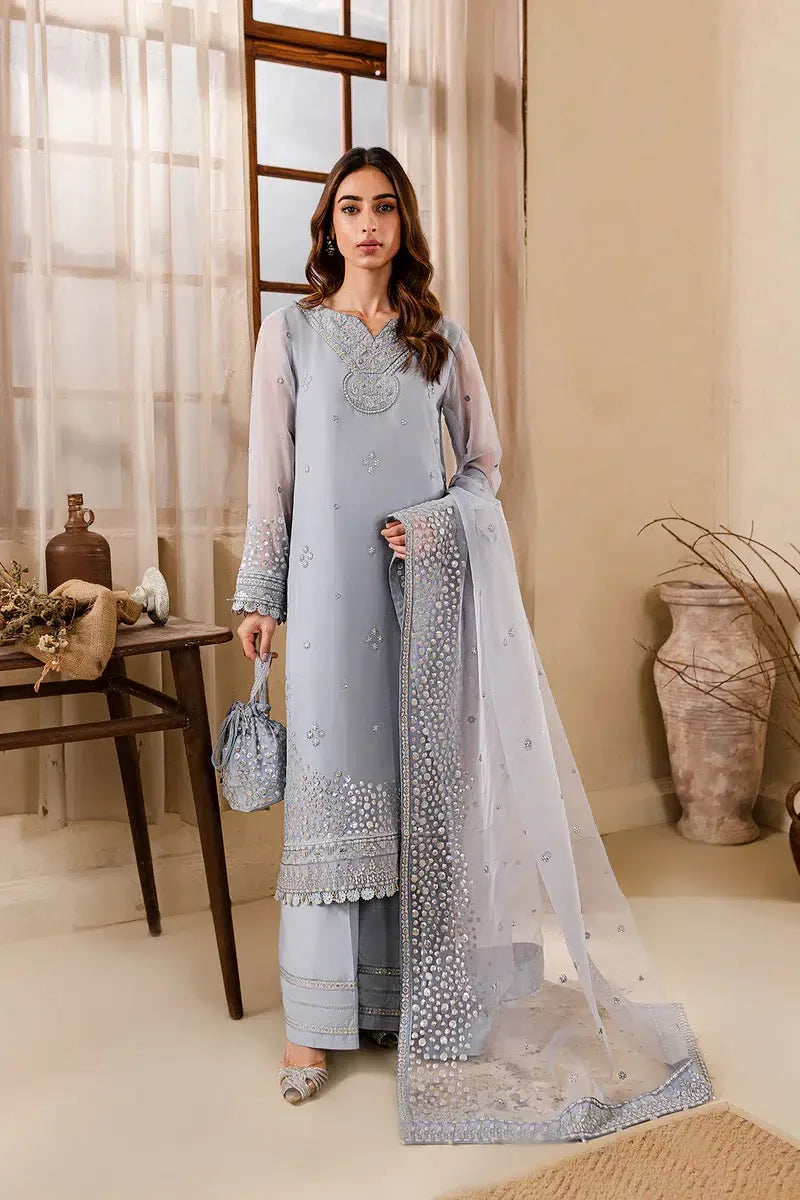 Farasha | Ritzier Festive Formals | Cosmic Sky - Aqsa Fabrics