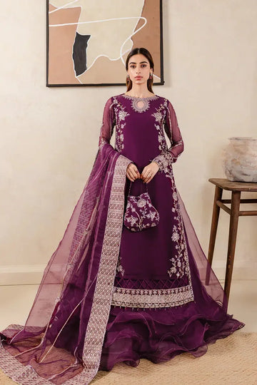 Farasha | Ritzier Festive Formals | Plum Affair - Aqsa Fabrics