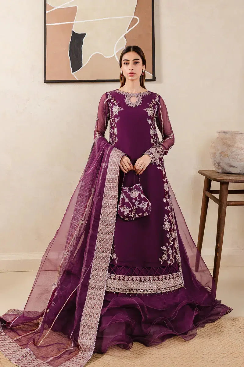 Farasha | Ritzier Festive Formals | Plum Affair - Aqsa Fabrics