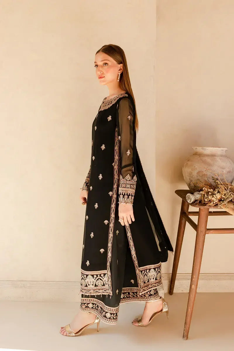 Farasha | Ritzier Festive Formals | Charcoal Nova - Aqsa Fabrics