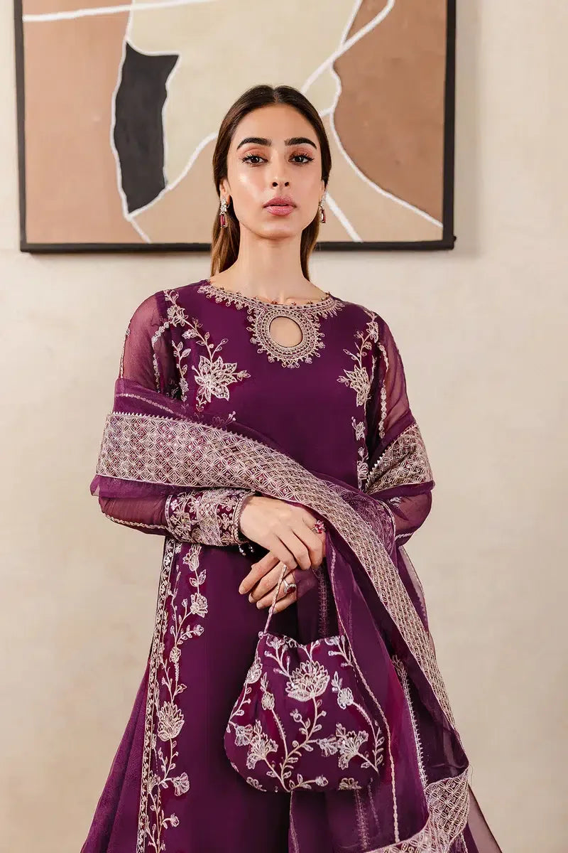 Farasha | Ritzier Festive Formals | Plum Affair - Aqsa Fabrics